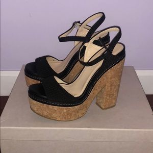 Brand new Jimmy Choo wedges never been worn!